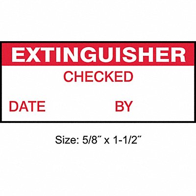 STRANCO INC TC10905 Inspection Label ENG Maintenance PK350