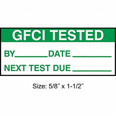 STRANCO INC TC10904 Inspection Label ENG Maintenance PK350