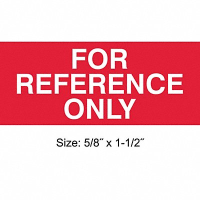 STRANCO INC TC10936 Calibration Label ENG White/Red PK350
