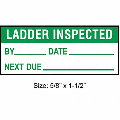STRANCO INC TC22131 Inspection Label ENG Maintenance PK350