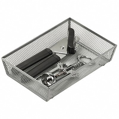 HONEY-CAN-DO KCH02161 Cutlery Tray 2 x 6 x 9 in Silver