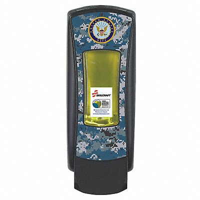 SKILCRAFT 451000NIB0046NAVY Soap Disp BLK 1 250 mL 4 5/8 inD