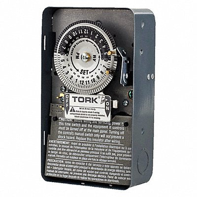 TORK 1101B Electromechanical Timer 24 hr Grey Metal