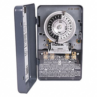 TORK 1103B Electromechanical Timer 24 hr Grey Metal