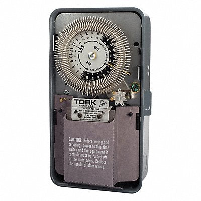 TORK 8001U Electromechanical Timer 24 hr Grey Metal