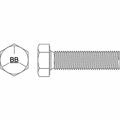 GRAINGER TAPG538167 Hex Head Cap Screw Steel 7 3/8 -16 10PK