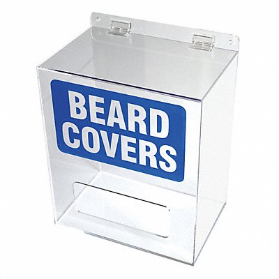 CONDOR 30ZE59 Beard Cover Dispenser Clear/Blue Acrylic