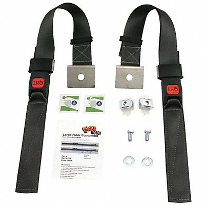 QUAKEHOLD! RWPBSSB Push Button Strut Strap Black 1200 lb.