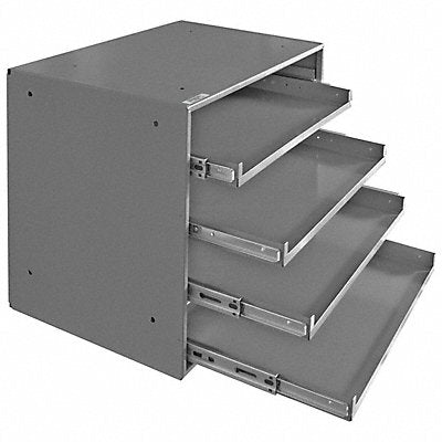 DURHAM MFG 310B95 SldngDrwrCabFrame Grey Bearing Steel 4Bx