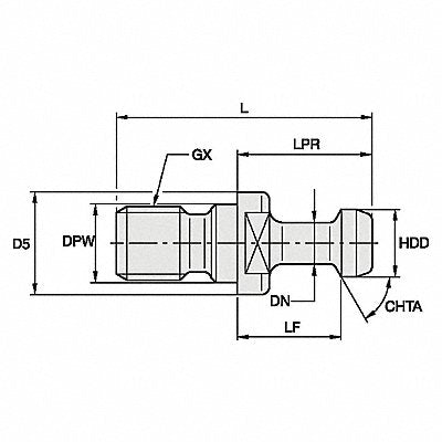 ERICKSON RK31114 Retention Knob 14.96mm 5/8 -11