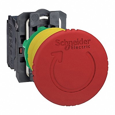 SCHNEIDER ELECTRIC XB5AS8445 Emergency Stop Push Button Non Illuminated Red 1NO/1NC