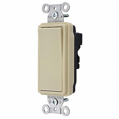 HUBBELL SNAP2123INA Wall Switch Ivory 20 A Back 3-Way