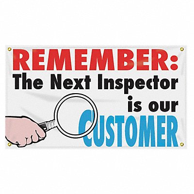 ACCUFORM MBR408 Safety Banner 28in x 48in Poly Sheeting