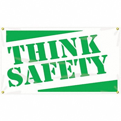 ACCUFORM MBR412 Safety Banner 28in x 48in Poly Sheeting