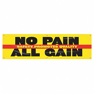 ACCUFORM MBR921 Safety Banner 28in x 96in Poly Sheeting