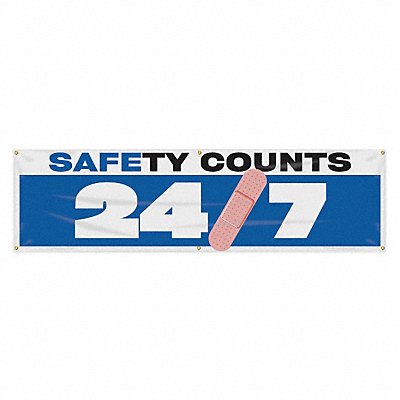 ACCUFORM MBR936 Safety Banner 28in x 96in Poly Sheeting