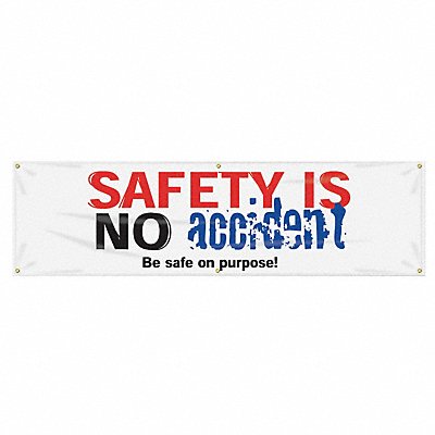 ACCUFORM MBR947 Safety Banner 28in x 96in Poly Sheeting