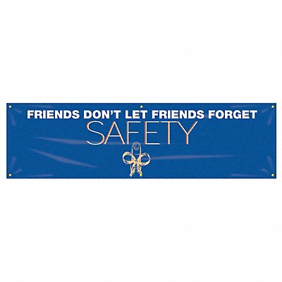 ACCUFORM MBR948 Safety Banner 28in x 96in Poly Sheeting