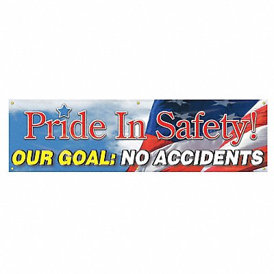 ACCUFORM MBR882 Safety Banner 28in x 96in Poly Sheeting
