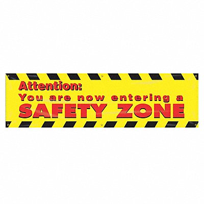 ACCUFORM MBR802 Safety Banner 28in x 96in Poly Sheeting