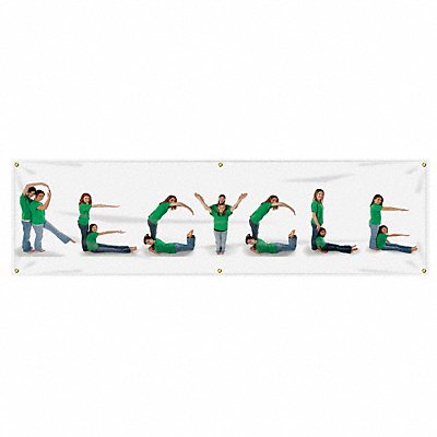 ACCUFORM MBR703 Safety Banner 28in x 96in Poly Sheeting