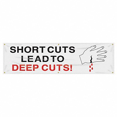 ACCUFORM MBR848 Safety Banner 28in x 96in Poly Sheeting