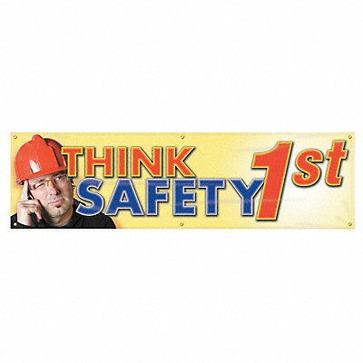 ACCUFORM MBR815 Safety Banner 28in x 96in Poly Sheeting