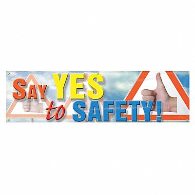 ACCUFORM MBR835 Safety Banner 28in x 96in Poly Sheeting
