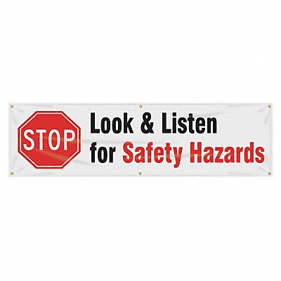 ACCUFORM MBR863 Safety Banner 28in x 96in Poly Sheeting