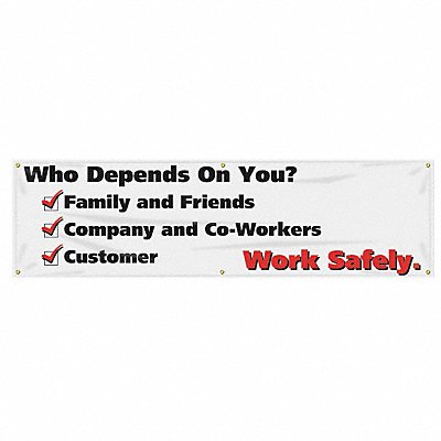 ACCUFORM MBR828 Safety Banner 28in x 96in Poly Sheeting