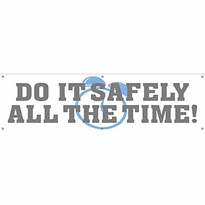 ACCUFORM MBR808 Safety Banner 28in x 96in Poly Sheeting