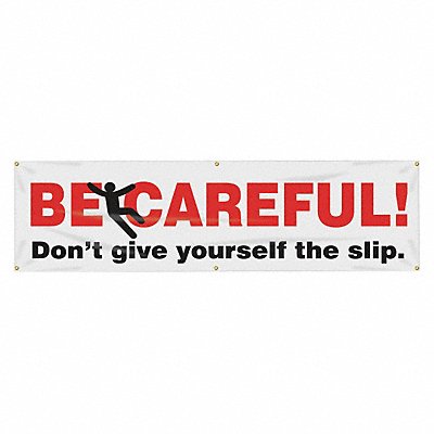 ACCUFORM MBR873 Safety Banner 28in x 96in Poly Sheeting