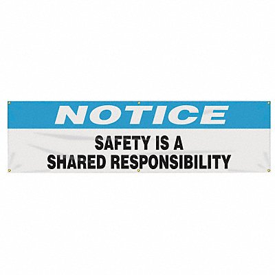 ACCUFORM MBR816 Safety Banner 28in x 96in Poly Sheeting