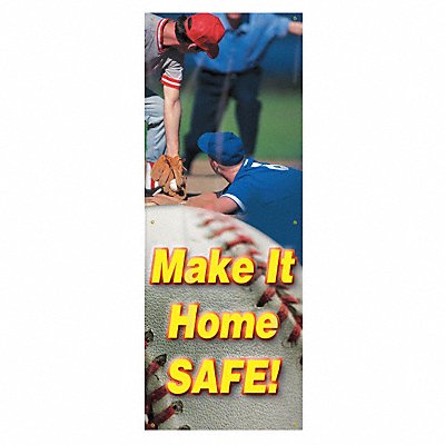 ACCUFORM MBR615 Safety Banner 74in x 28in Poly Sheeting