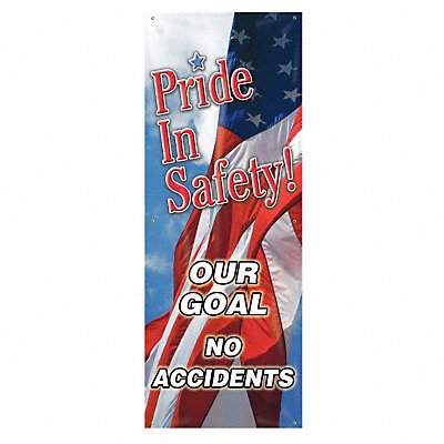 ACCUFORM MBR603 Safety Banner 74in x 28in Poly Sheeting
