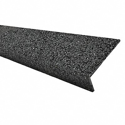 SURE-FOOT 9N12003X006019H FRP Stair Nosing Black 60in W Fiberglass