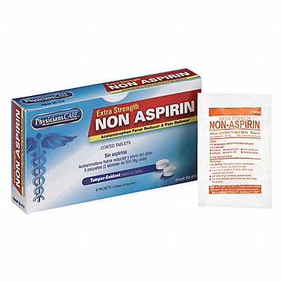 PHYSICIANSCARE 20412 Non-Aspirin Pain Relief Tablet 500mg