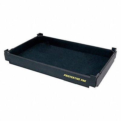 PROTEKTIVE PAK 37751 ESD Tray Black 22 7/8 in 17 1/4 in