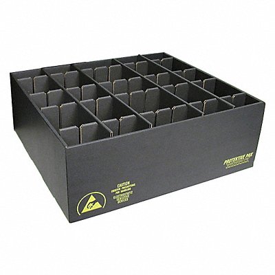 PROTEKTIVE PAK 38808 Divider Box Black Cardboard 11