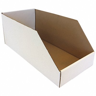 PACKAGING CORPORATION OF AMERICA MAR1124 Corr Shelf Bin White Cardboard 10 in