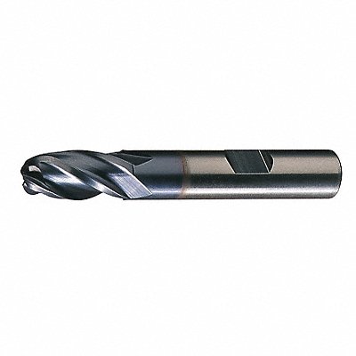 CLEVELAND C33313 Ball End Mill Single End 1/4 HSS