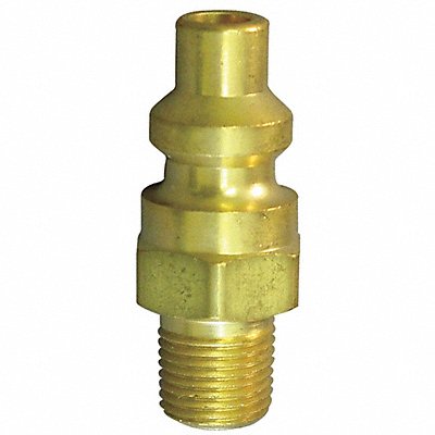 HANSEN A4L Coupler Plug (M)NPT 1/4 Brass