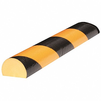 GRAINGER 31CA21 Surface Guard Black/Yellow Self-Adhesive