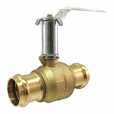 MILWAUKEE VALVE UPBA481B12 Manual 2-Way Ball Valve Press Brass