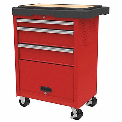 WESTWARD 31CE55 Rolling Tool Cabinet Red Light Duty