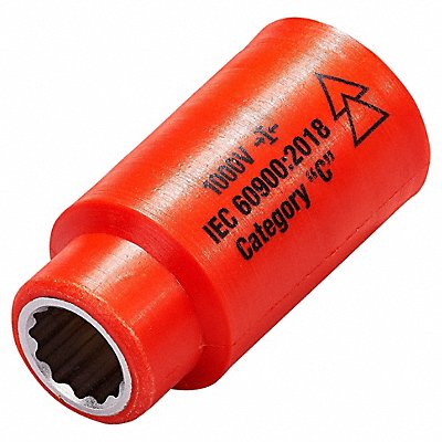 ITL 1723 Socket Steel Insulated 3/8 in