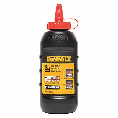 DEWALT DWHT47069L Marking Chalk Permanent Red 8 oz.