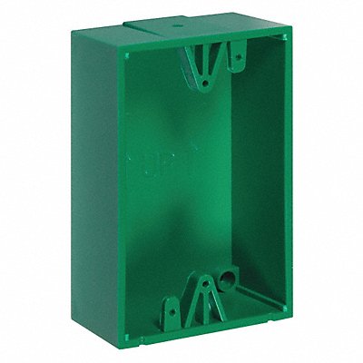 SAFETY TECHNOLOGY INTERNATIONAL KIT71100AG Back Box Polycarbonate Green