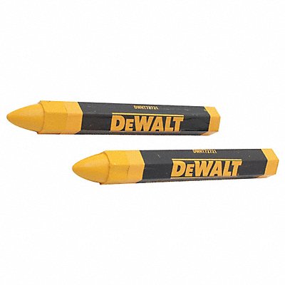 DEWALT DWHT72721 Lumber Crayon Yellow 1/2 Size PK2