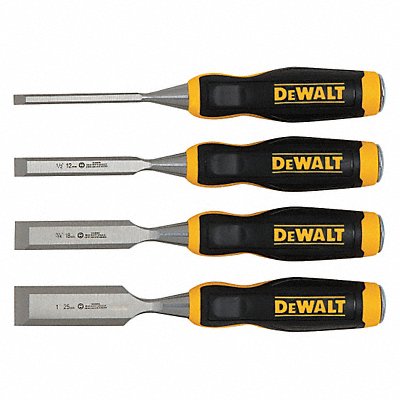 DEWALT DWHT16063 Chisel Set 4 Pieces 1 3/4 1/2 1/4 In.
